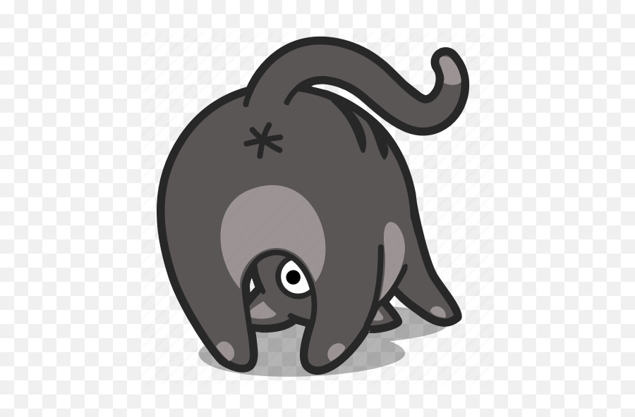 Butt Cat Pet Icon - Download On Iconfinder On Iconfinder Cat Png Emoji,Emoji For Butt