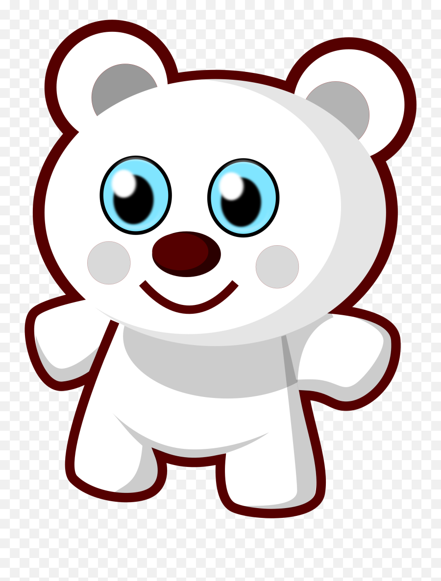 Clipart Bear Face Clipart Bear Face - Cartoon Animated Teddy Bear Emoji,Cute Christmas Emoticons Bear