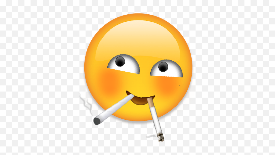 Cursedemojis - Happy Emoji,Smoking Emoticon