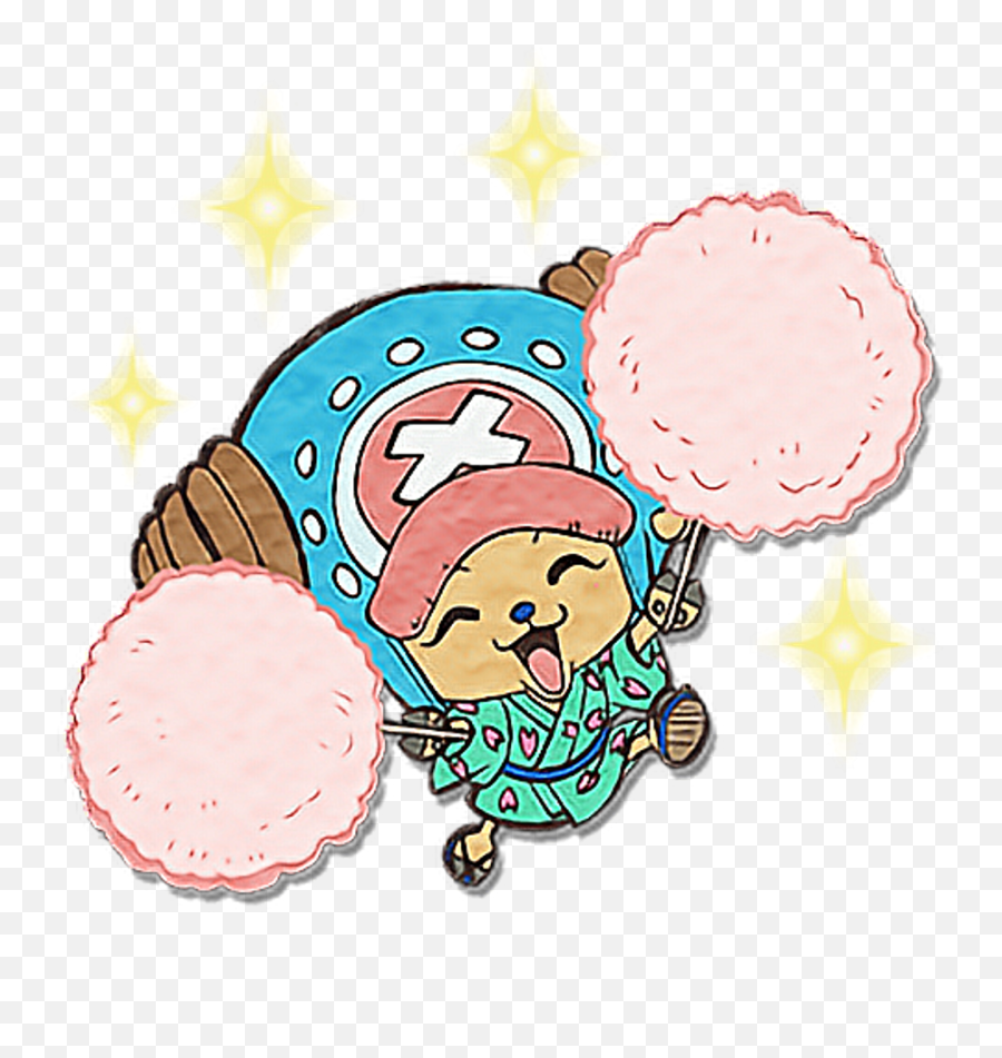 Onepiece Chopper Cute Summer Happy Colorful - One Piece One Piece Chopper Sticker Emoji,One Piece Emoji