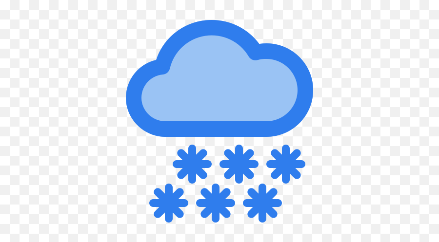 Rain Snowflake Snow Cloud Winter Flake Weather Icon - Dot Emoji,Snowflake Character Emoticon