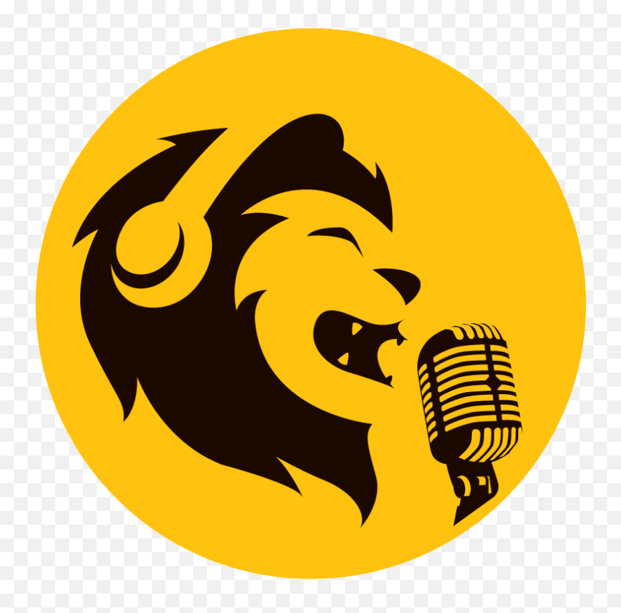 Voice Over Talent - Lion Logo With Headphone Emoji,Emotion In Voice Acting