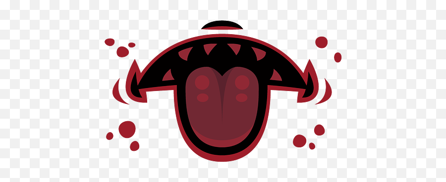 Evil Demon Mouth With Tongue Carry - All Pouch Evil Mouth Png Emoji,What Does Tongue Stick Out Wink Emoticons Mean