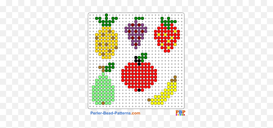 Hama Beads Design Perler Bead Patterns - Frutas Hama Beads Emoji,Sind Wir Ein Paar Emoji