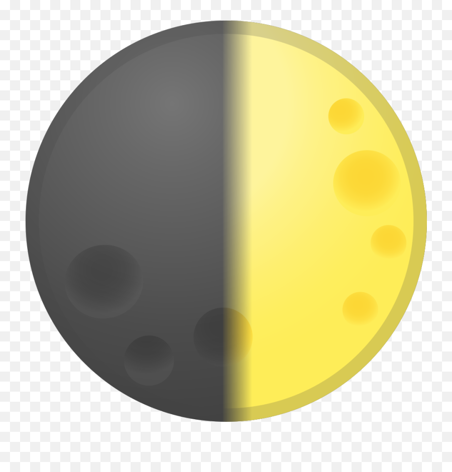 First Quarter Moon Icon - Icon Emoji,Yellow Moon Emoji