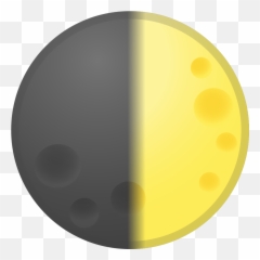 First Quarter Moon Icon - Icon Emoji,Yellow Moon Emoji