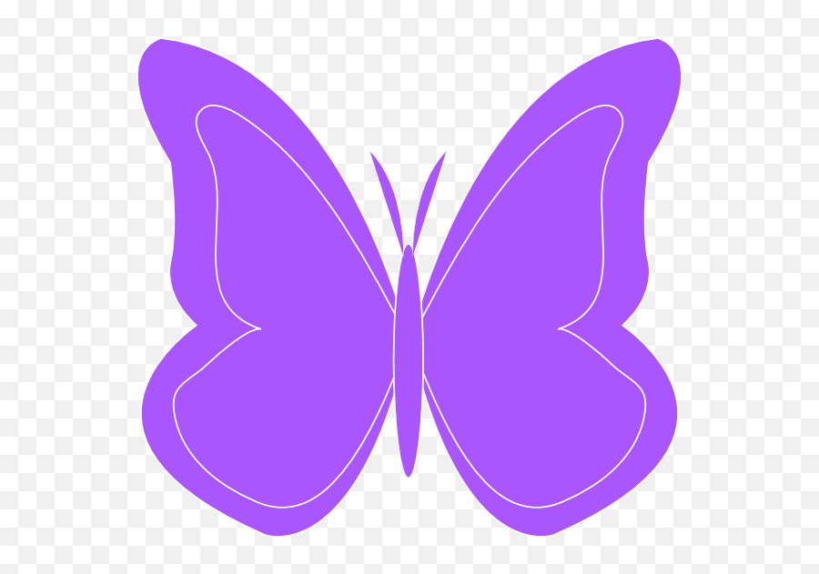 Purple Butterfly Clip Art - Cute Purple Butterfly Clipart Emoji,Purplebutterfly Emojis
