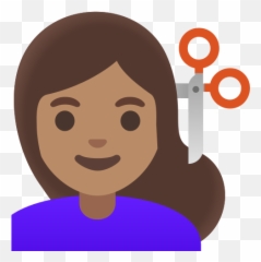 Woman Cutting Her Hair With Medium Skin - Emojis De Secretaria,Emojis In Medium