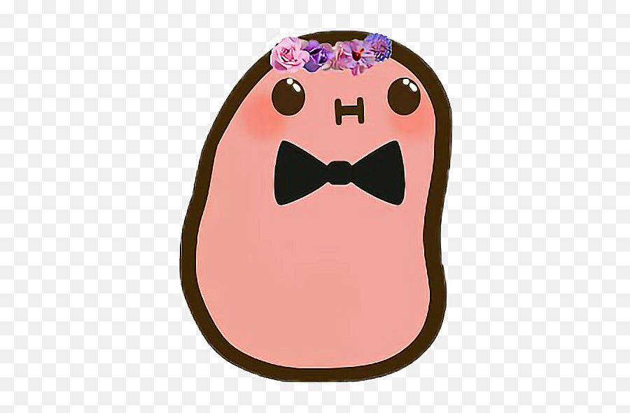 Flower Sticker - Girly Emoji,Kawaii Potato Emoji Set