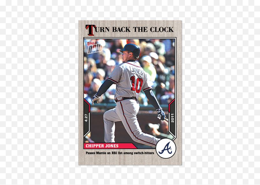 Chipper Jones - Batting Helmet Emoji,Chipper Jones Emotion Rookie Card