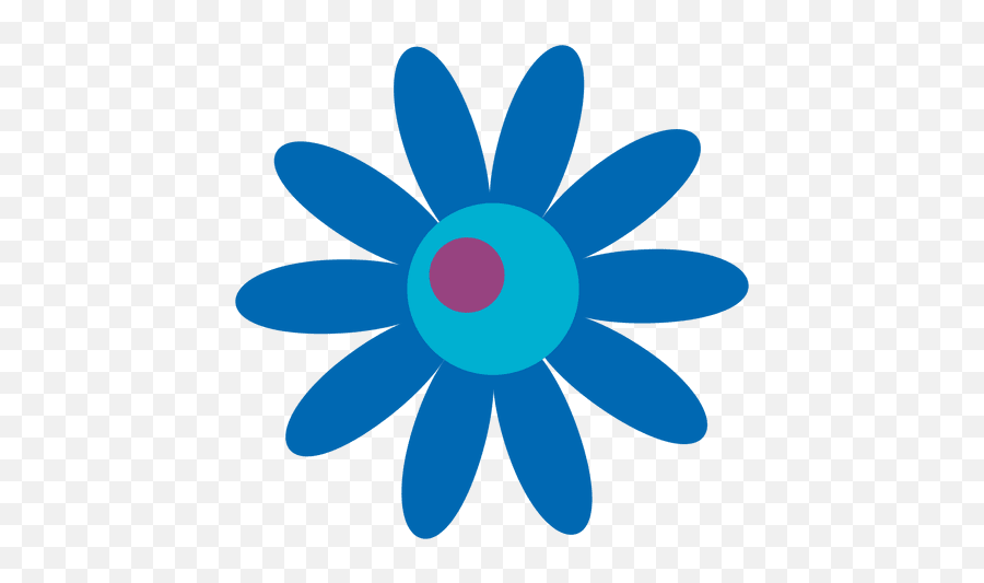 Blue Flower Icon 8 Transparent Png U0026 Svg Vector Emoji,Flowwe Face Emoticon