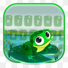 Amazoncom Cute Cartoon Big Eye Frog Keyboard Theme - Pond Frogs Emoji,Frog Emoji