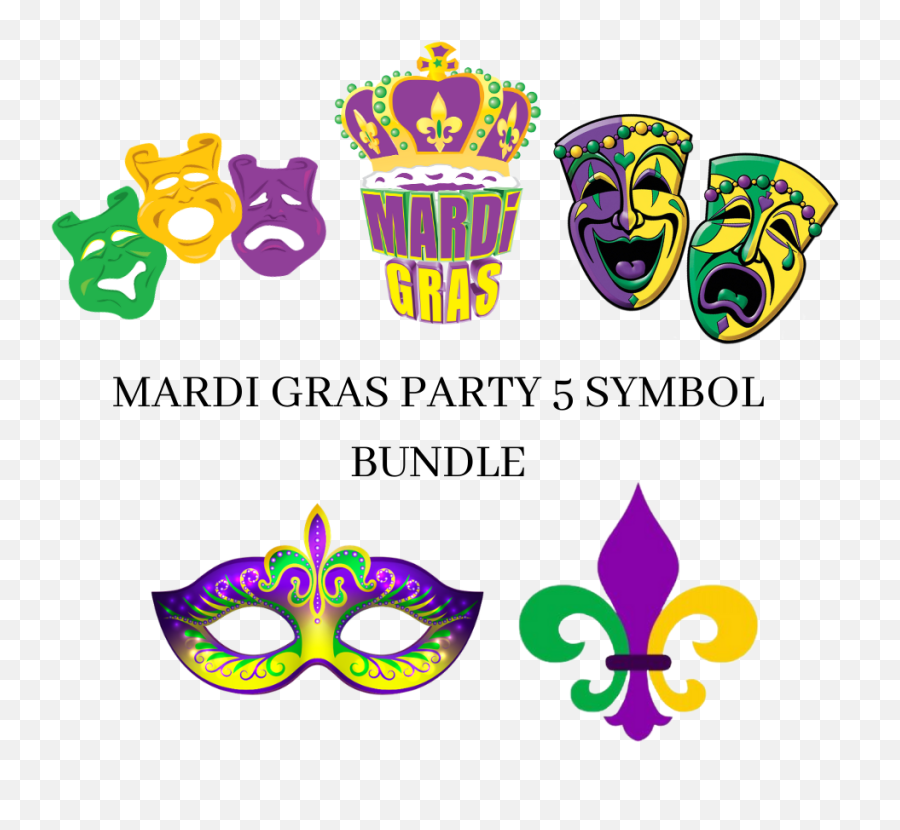 Bundles - Party Yardz Emoji,Happy Mardi Gras Emojis