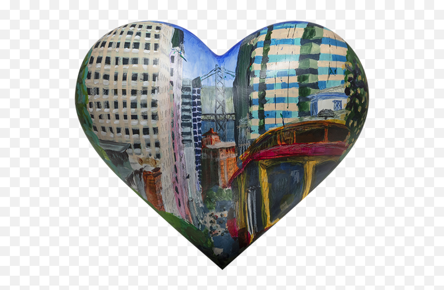 34 Iconic San Francisco Heart Sculpture Artworks Unveiled Emoji,Bart With Breakn Heart Emojis