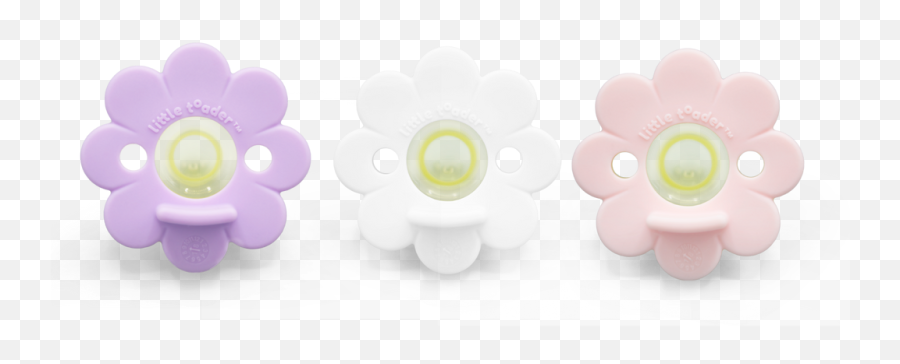Pacifier - Daisy 3pk Cookie Flower Power Emoji,Flower Emoji