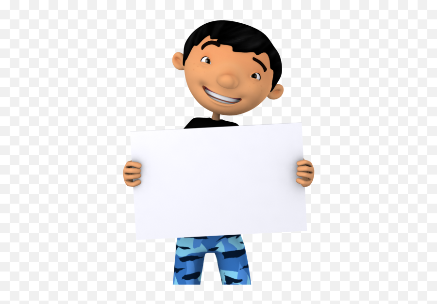 3d Cartoon Models Cool Stuff Cartoon Boy Boys - Boy Holding Sign Png Emoji,Blonde Boy Emoji