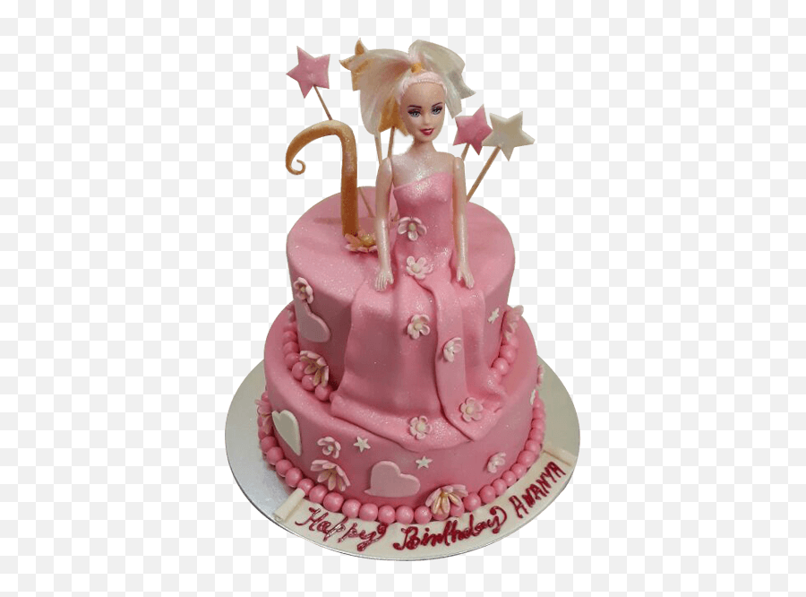 Barbie Cake - Princess Barbie Cake Emoji,Emoji Cake Decorations