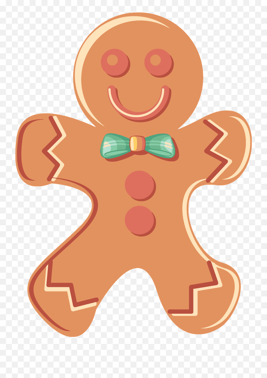 Gingerbread Man Clipart - Gingerbread Man Clipart Png Emoji,Gingerbread Emoji