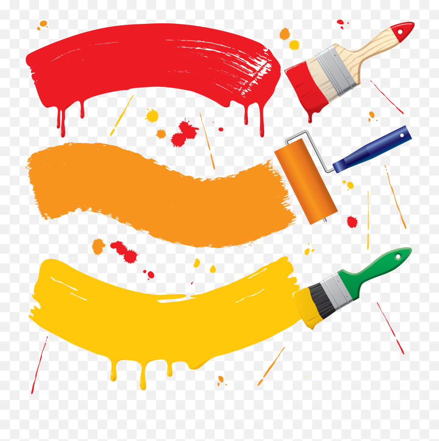 Paint Rollers Painting Brush Free - Paint Brush Stroke Brush Roller Emoji,Emoticon Fb Terbaru 2014