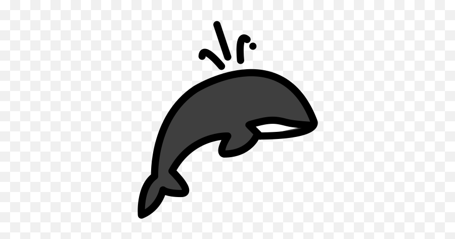 Spouting Whale Emoji - Emoji Ocean Animals,Dolphin Emoji