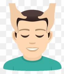 Getting Massage Joypixels Gif - Man Getting Massage Emoji Gif,Head Massage Emoji