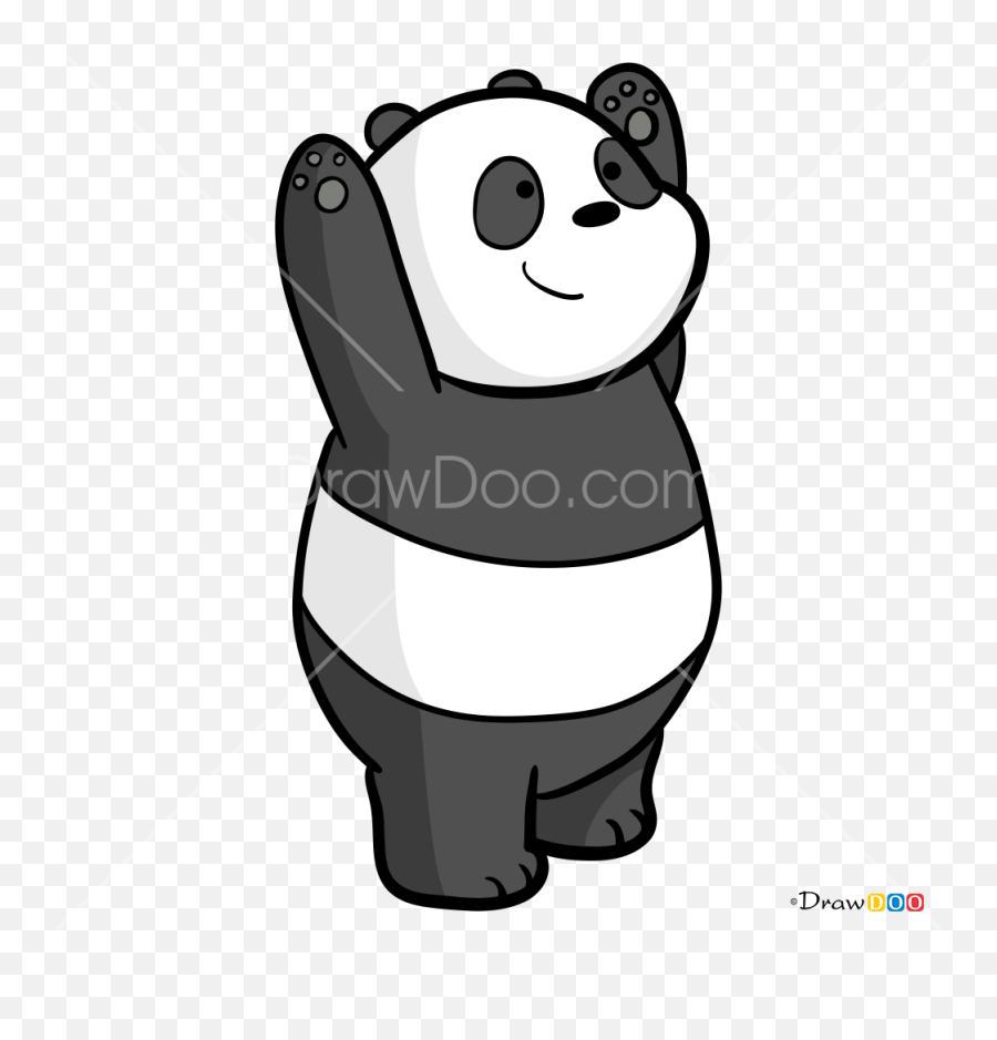 How To Draw Panda We Bare Bears - We Bare Bears Panda Hi Emoji,Super Sailor Moon S Various Emotion Tutorial