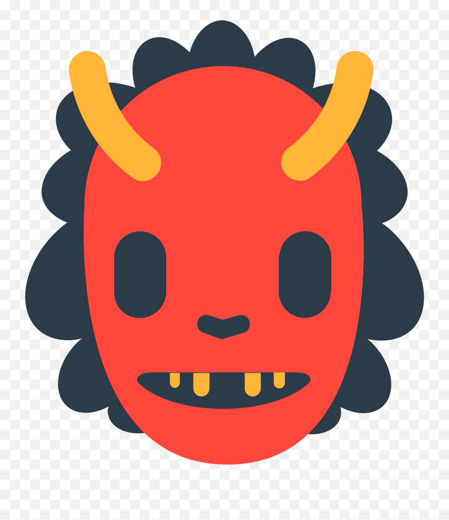 Ogre Emoji Clipart - Japanese Ogre Emoji Discord,Ogre Emoji