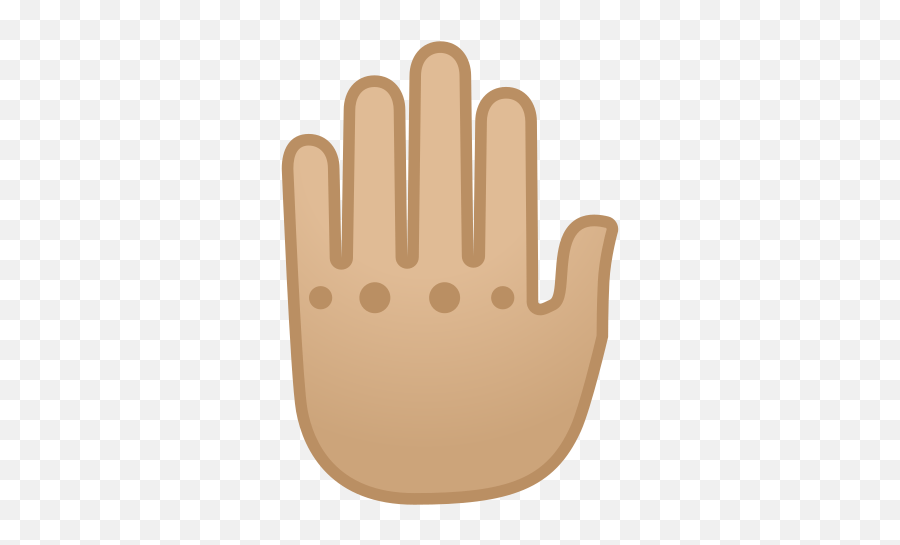 Hand Emoji With Medium - Waving Goodbye,Back Emoji