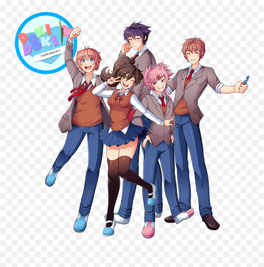 Switcheroo Act I Completed - Doki Doki Switcheroo Emoji,Good Shit Emoticon Deviantart