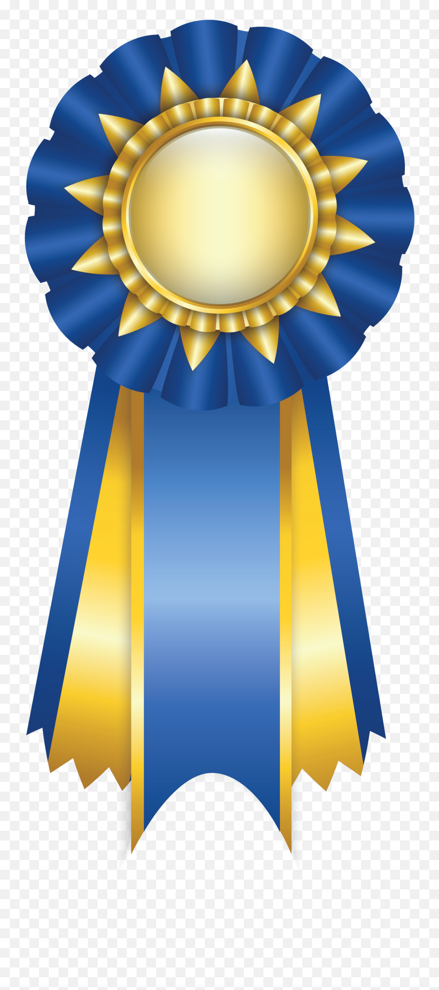 Third Place Ribbon - Award Ribbon Clip Art Emoji,Blue Ribbon Emoji Prize