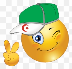 Algerian Boy Smiley Emoticon Clipart I2clipart - Royalty Emoji With Cap,0-0 Emoticon