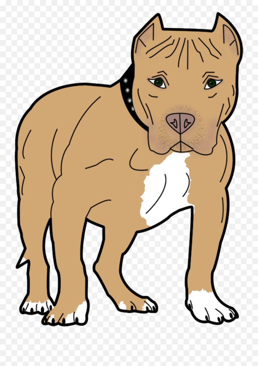 Pitbull Clipart - Pitbull Clipart Transparent Background Emoji,Pitbull Emoji