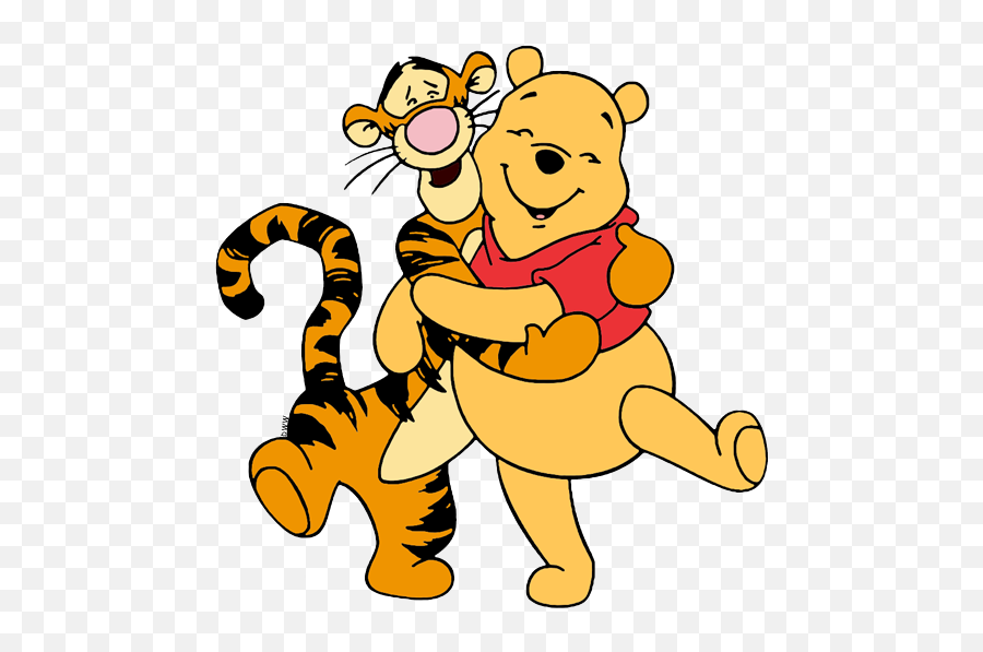 Group Hug Clipart - Shefalitayal Winnie The Pooh Tigger Sticker Roo Emoji,Tigger Emoticon