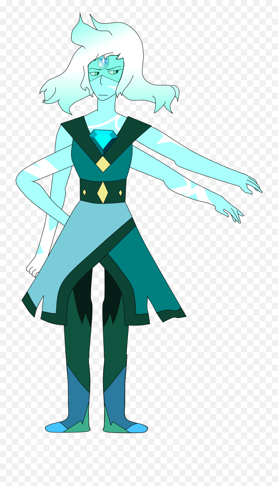 Kyanite Fb Steven Universe Fanon Wiki Fandom Powered U2013 Cute766 - Teal Zircon Emoji,Steven Universe Emotion