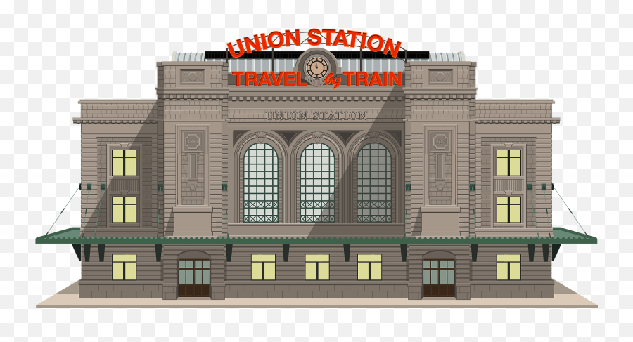 Union Station - In Denver Clipart Free Download Transparent Union Station Denver Silhouette Emoji,Himoji Emoticon For Android