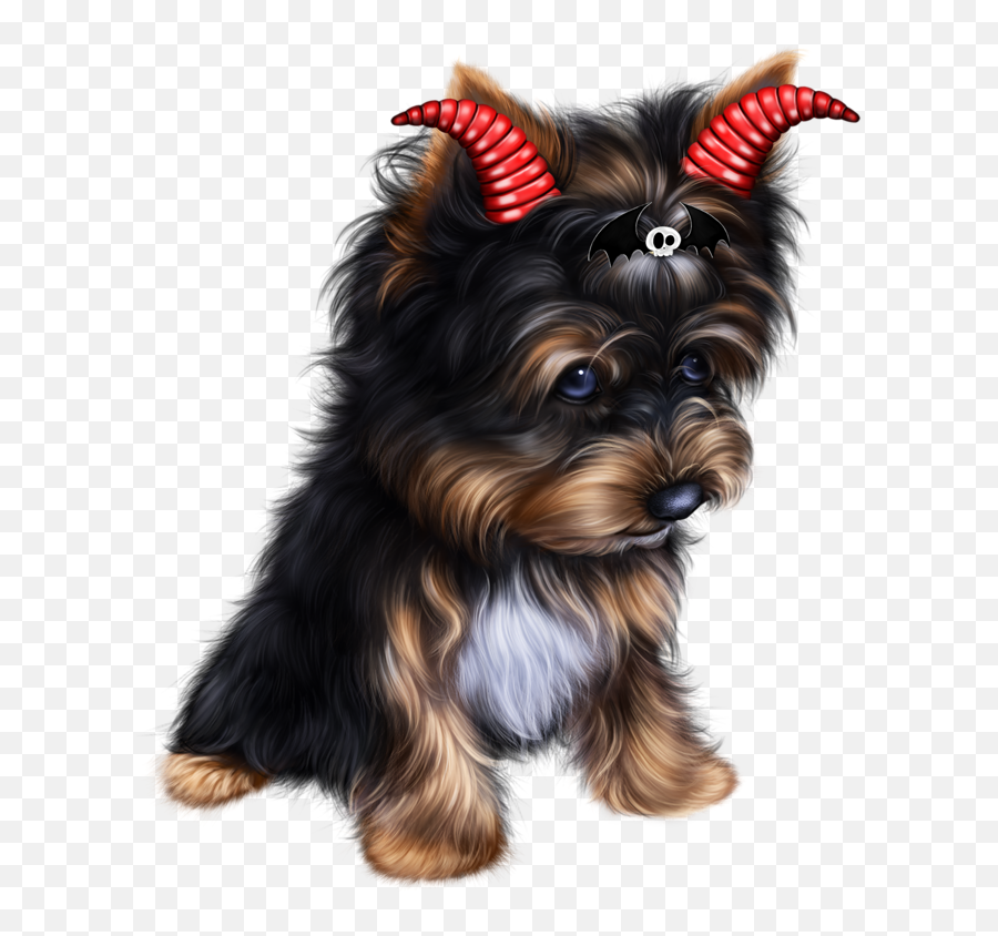 The Most Edited - Yorkshire Terrier With Girl Art Emoji,Puppy Yorkie Emoticon
