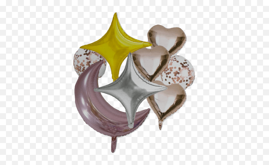 Circus Fiesta - Globo Corazon Y Estrella Png Emoji,Corazon Sin Relleno Emoticon Png