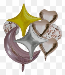 Circus Fiesta - Globo Corazon Y Estrella Png Emoji,Corazon Sin Relleno Emoticon Png