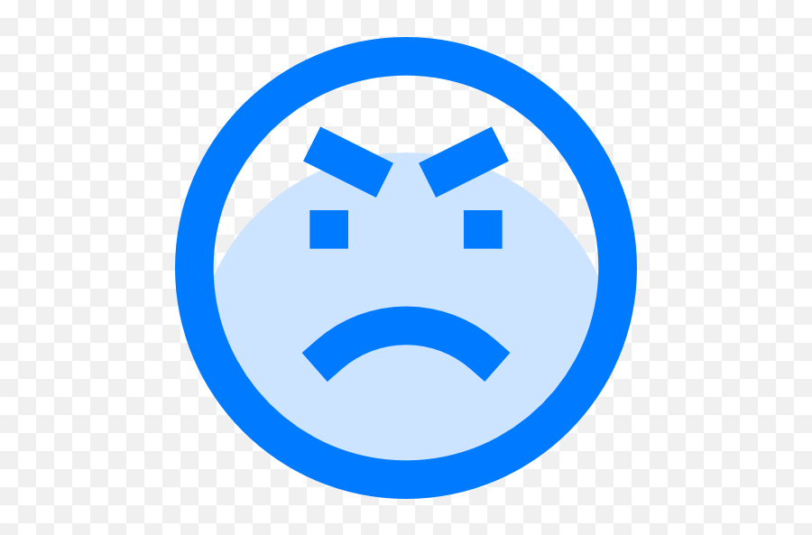 Free Icon - Happy Emoji,Mad Blue Emoji