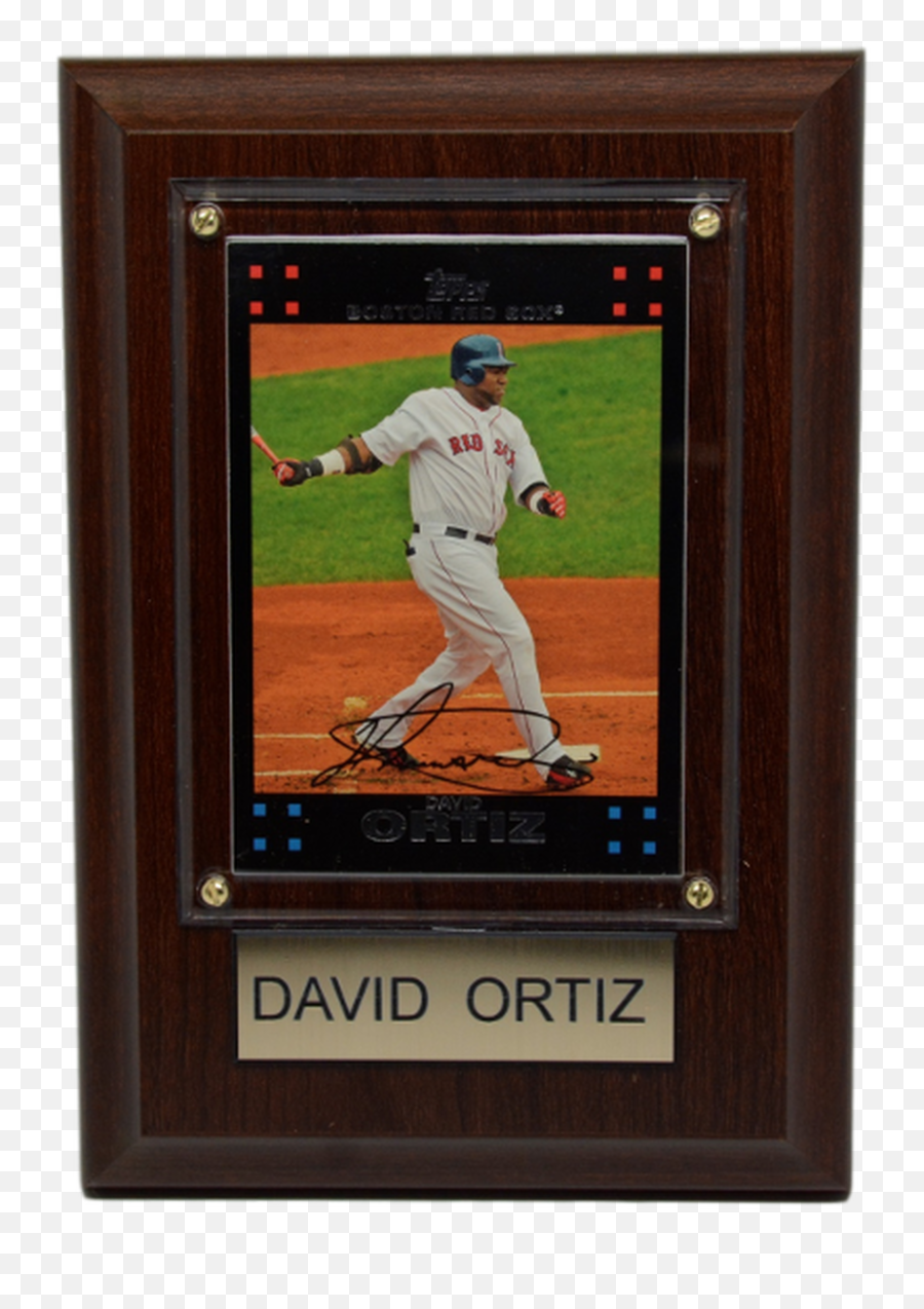 David Ortiz Boston Red Sox X 6 - Picture Frame Emoji,Chipper Jones Emotion Rookie Card