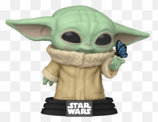 Mando Shows His Face In Funkos New The - Funko Pop Grogu With Butterfly Emoji,Star Wars There Is No Emotion