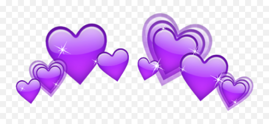 Purple Emoji Shine Hearts 280073927019211 By Satanicbarbie,Purple Heart Emoji