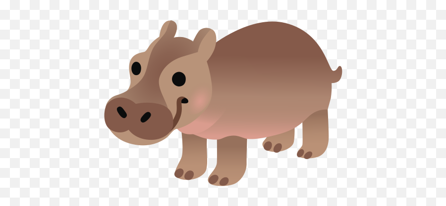 Hippopotamus Emoji Hippo Emoji,Cute Slack Emojis