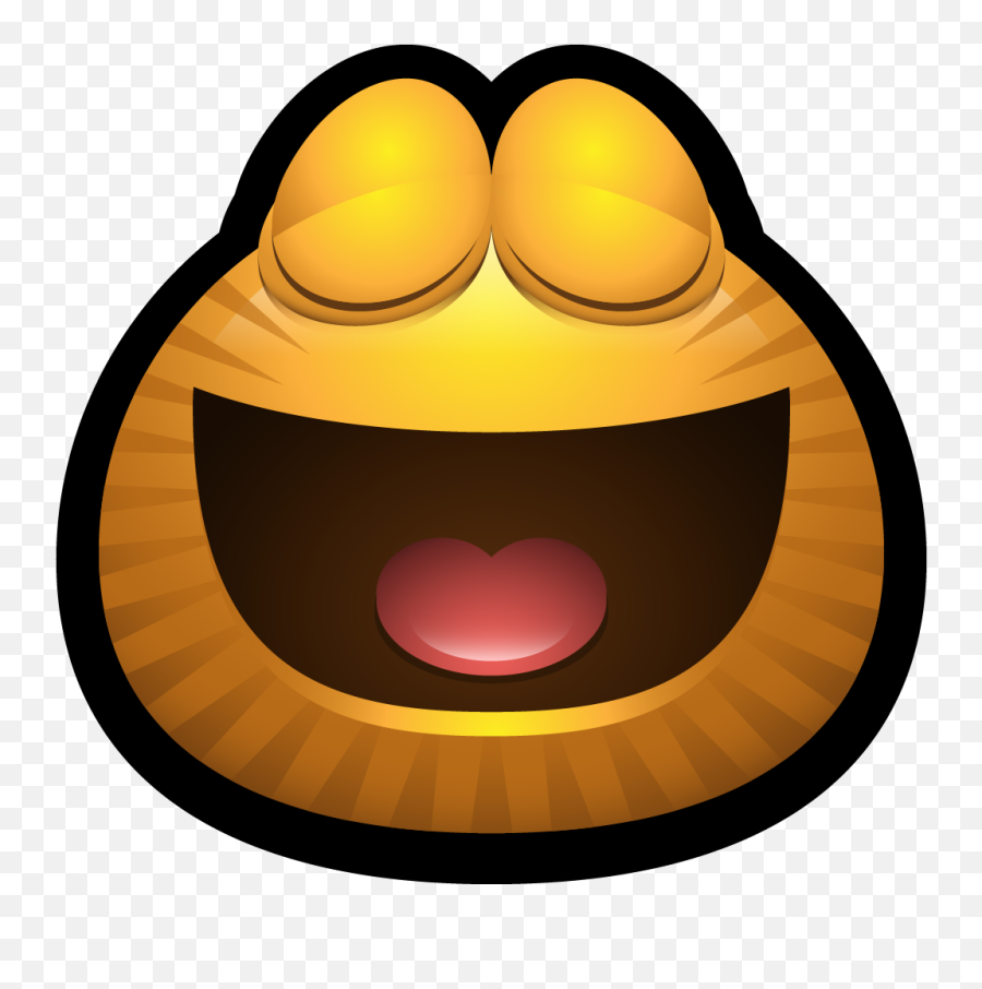 Yellow Monster Monsters Laughing Glad Brown Avatar Icon - Icon Emoji,Soccer Emoticons