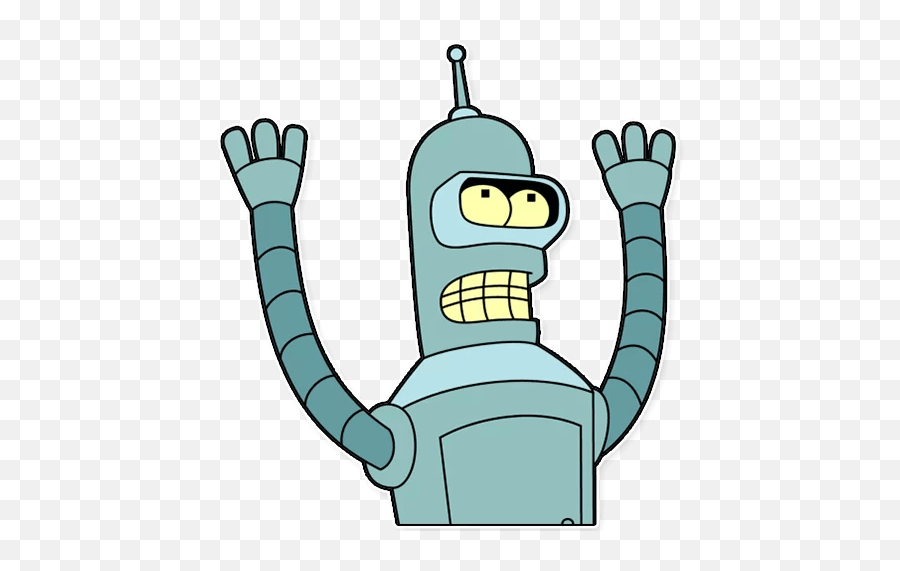 Futurama Bender Tumblr Sticker - Bender Png Emoji,Bender Emoji