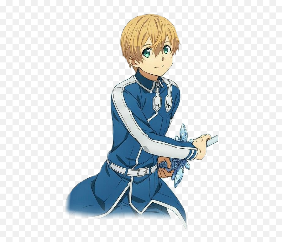 Eugeo Sao Alicization Underworld Game Sticker By Coco - Sword Art Online Alicization Ushoe Emoji,Blonde Boy Emoji