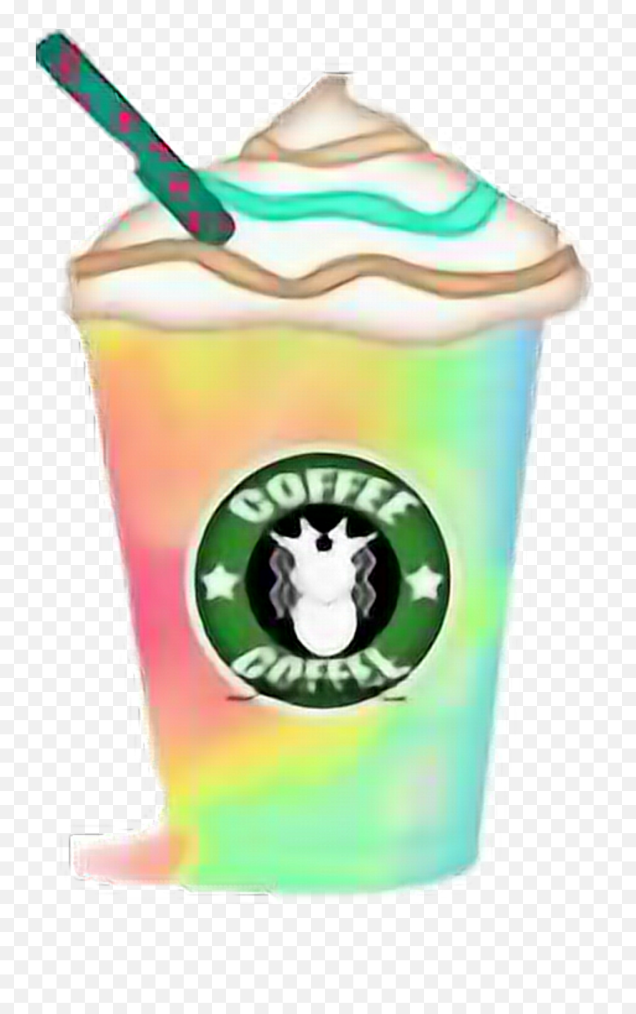 Frappuccino Sticker - Aesthetic Stickers Single Starbucks Emoji,Starbucks Emoji