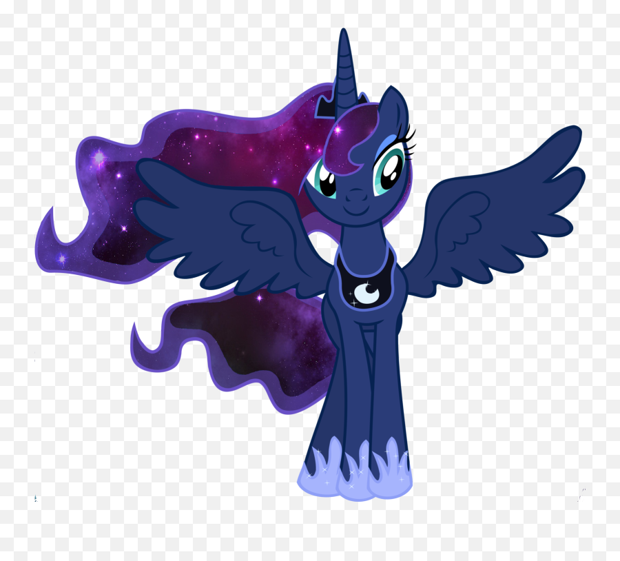 Galaxy Mane Ponies - Visual Fan Art Mlp Forums Princesa Luna My Little Pony Emoji,Galaxies Emoji