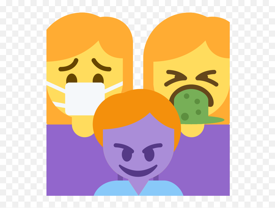 Emoji Face Mashup Bot A Twitter U200du200d Family Woman - For Adult,Throwup Emoji