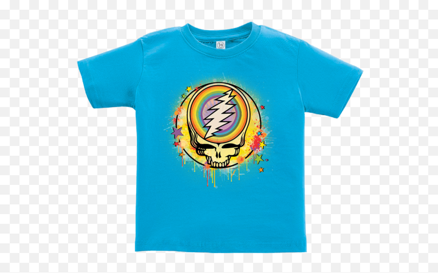 Download Grateful Dead Rainbow Splatter - Steal Your Face Emoji,Gateful Dad Emojis